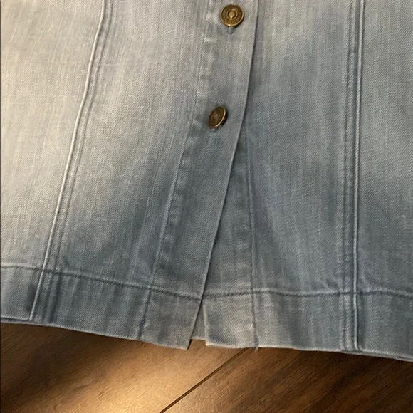 7 For All Mankind denim Pencil Skirt - Picture 6 of 10